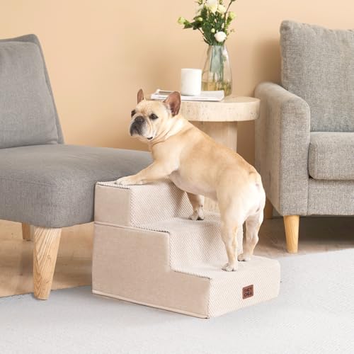 Extra Wide Pet Stairs Ramp for Beds and Couches