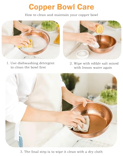Pure Copper Pet Bowl for Dogs and Cats