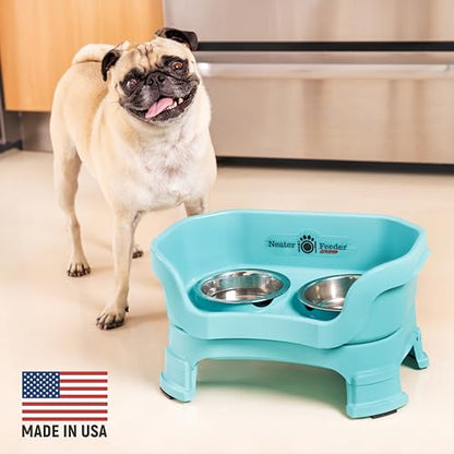 Adjustable Elevated Pet Bowl Set with Splash Guard