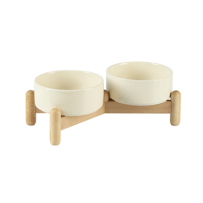 Glazed Dog Food Bowl