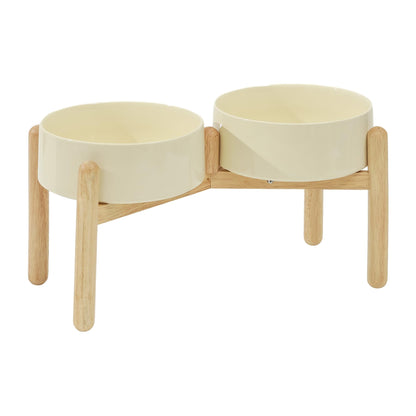Glazed Dog Food Bowl