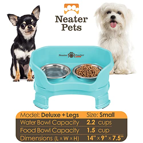 Adjustable Elevated Pet Bowl Set with Splash Guard
