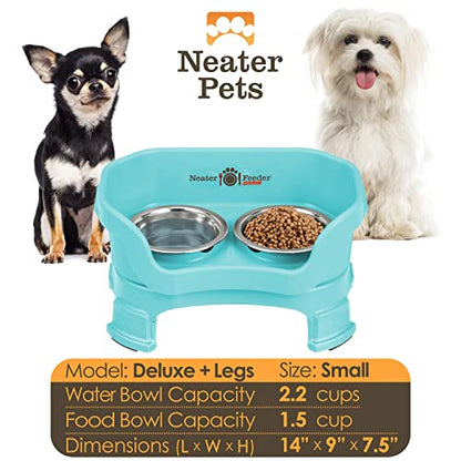 Adjustable Elevated Pet Bowl Set with Splash Guard