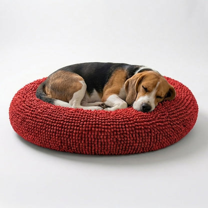 Plush Donut Pet Bed with Removable Cover