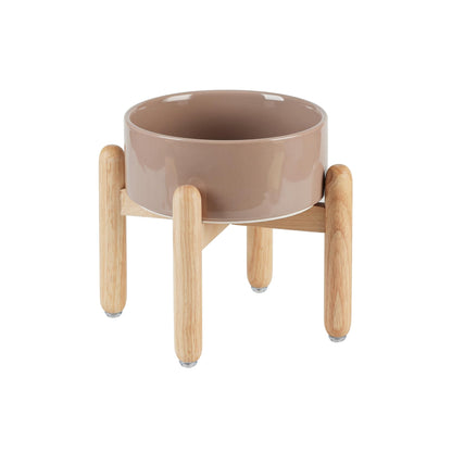 Glazed Dog Food Bowl