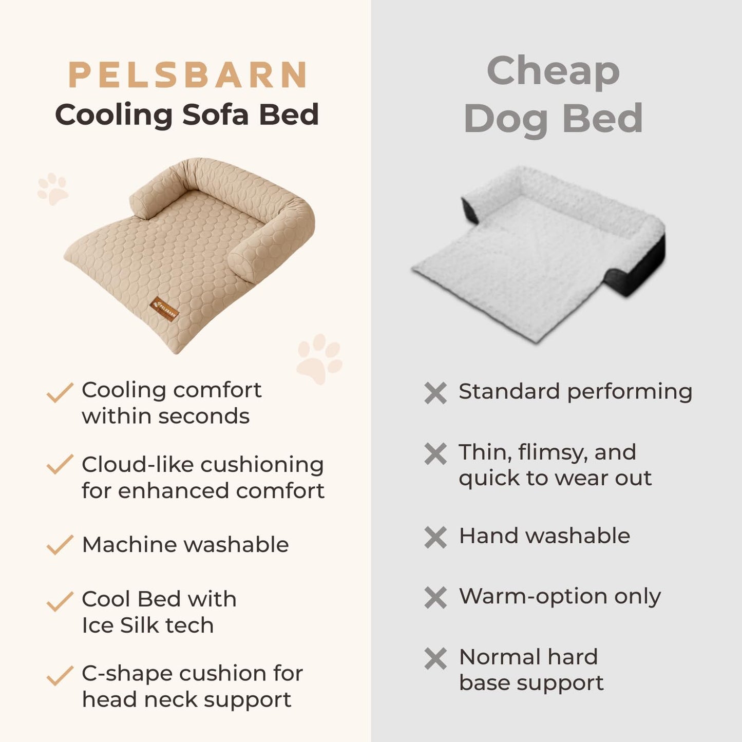 Self-Cooling Pet Bed with Washable Cover