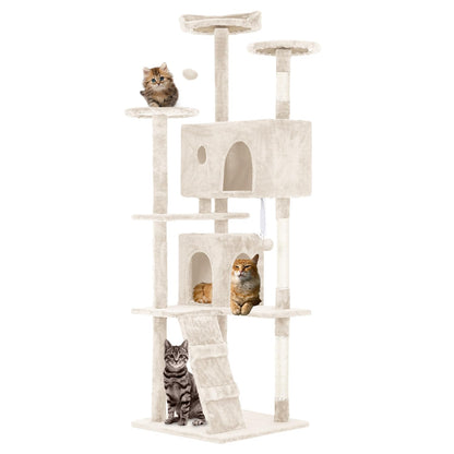 Multi-Level Cat Tree with Condo & Scratching Posts