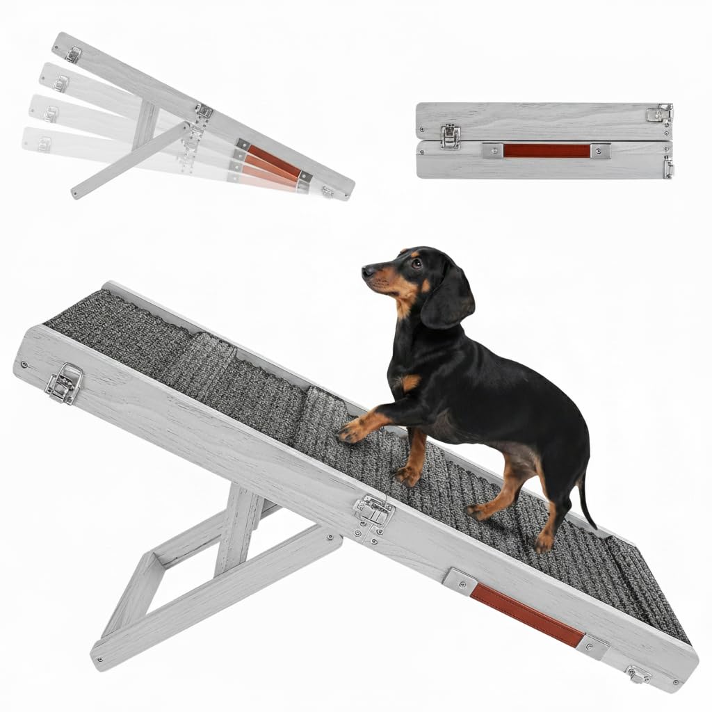 Foldable Adjustable Pet Ramp for Couch and Sofa