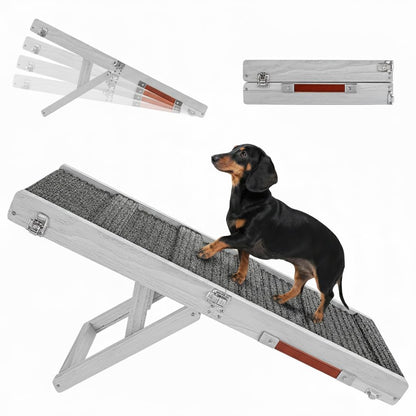Foldable Adjustable Pet Ramp for Couch and Sofa