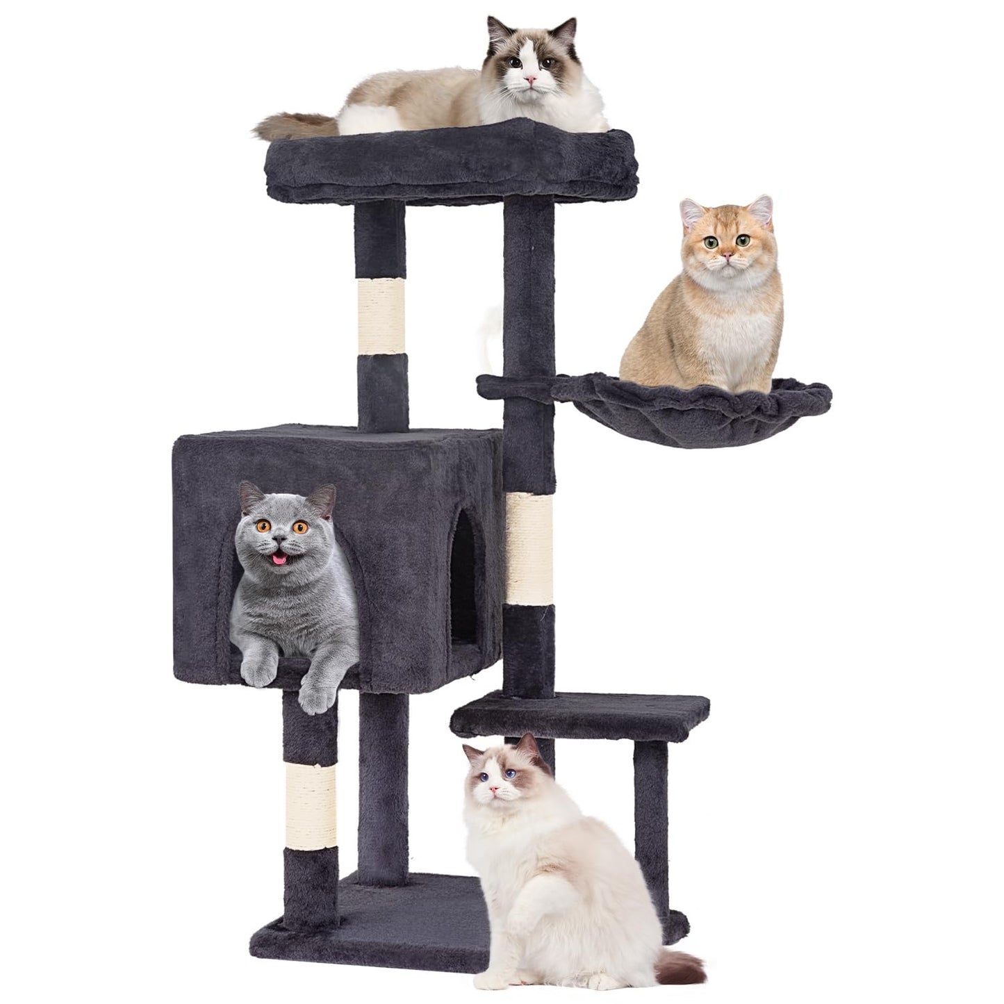 Multi-Level Cat Tree with Condo & Scratching Posts
