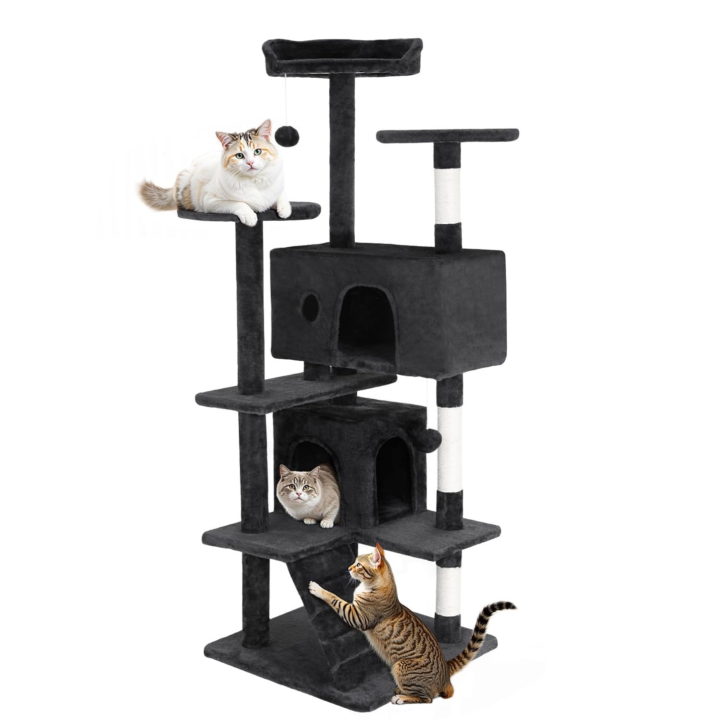 Multi-Level Cat Tree with Condo & Scratching Posts