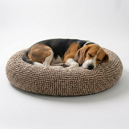 Plush Donut Pet Bed with Removable Cover