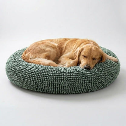 Plush Donut Pet Bed with Removable Cover
