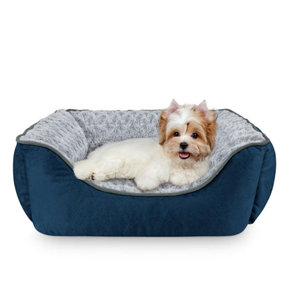 Human-Sized Faux Fur Pet Bed with Pillow Set