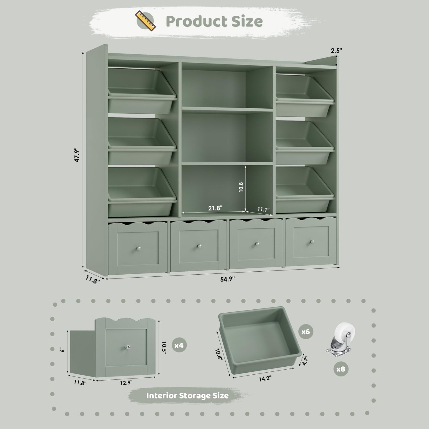 HITHOS Toy Storage Organizer