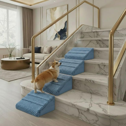 Anti-Slip Foam Pet Ramp Steps with Washable Cover
