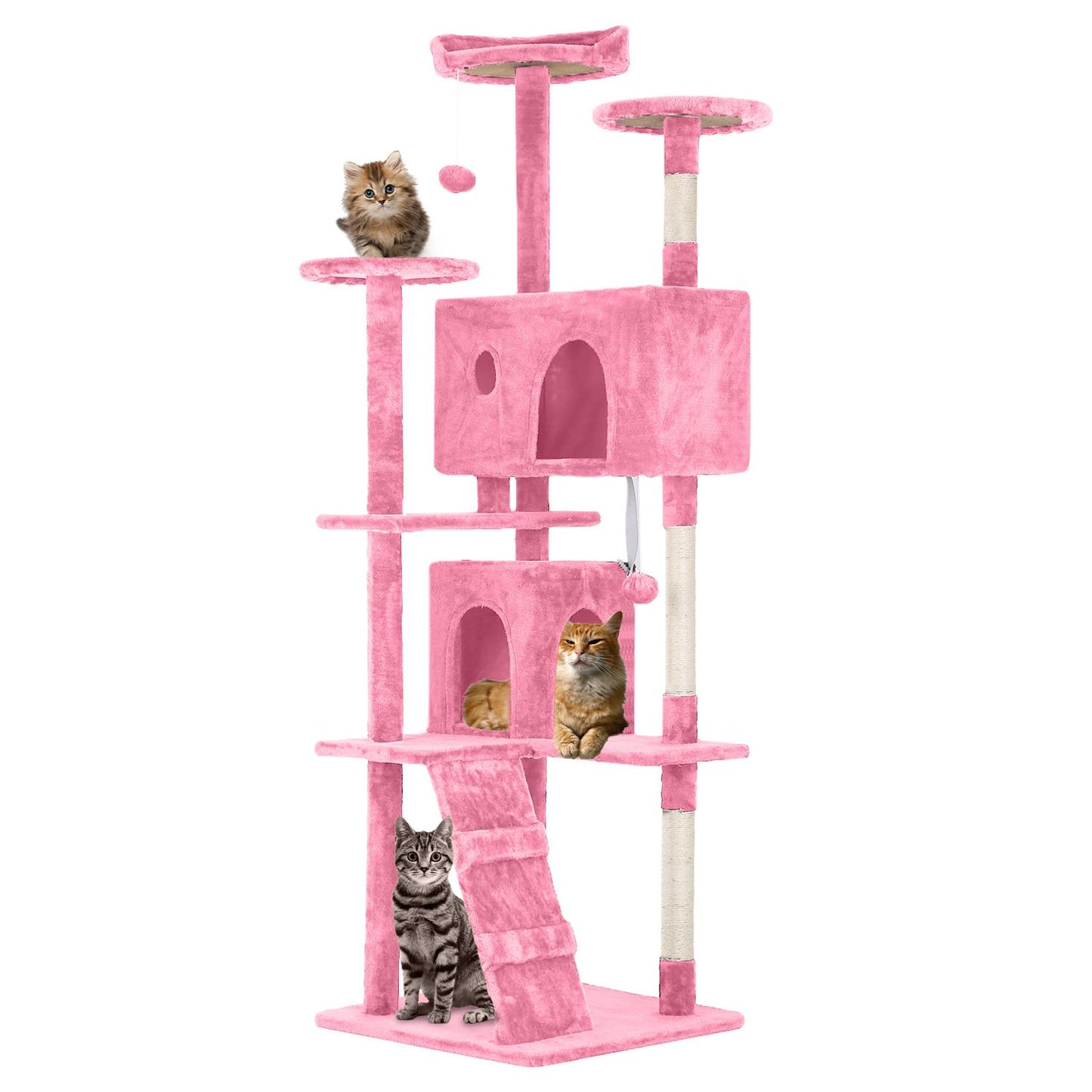 Multi-Level Cat Tree with Condo & Scratching Posts