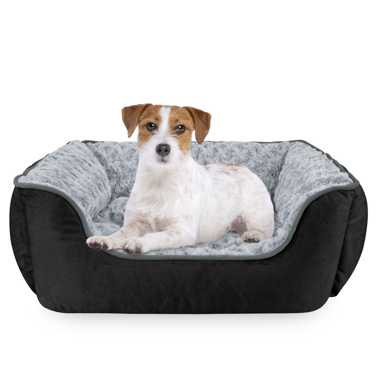 Human-Sized Faux Fur Pet Bed with Pillow Set