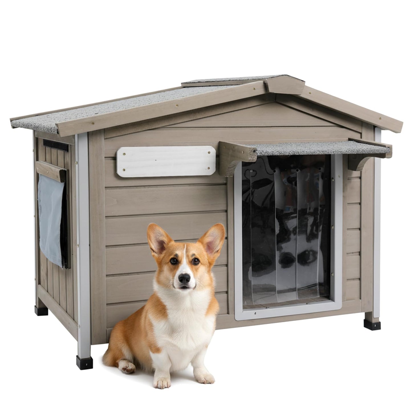 Wooden Dog House with Waterproof Roof & Window