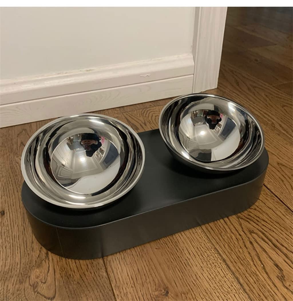 Adjustable Stainless Steel Pet Food & Water Bowl