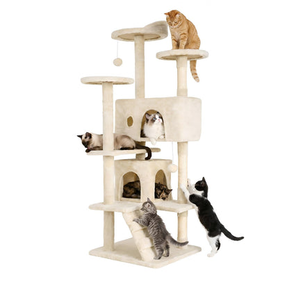 Multi-Level Cat Tree with Condo & Scratching Posts
