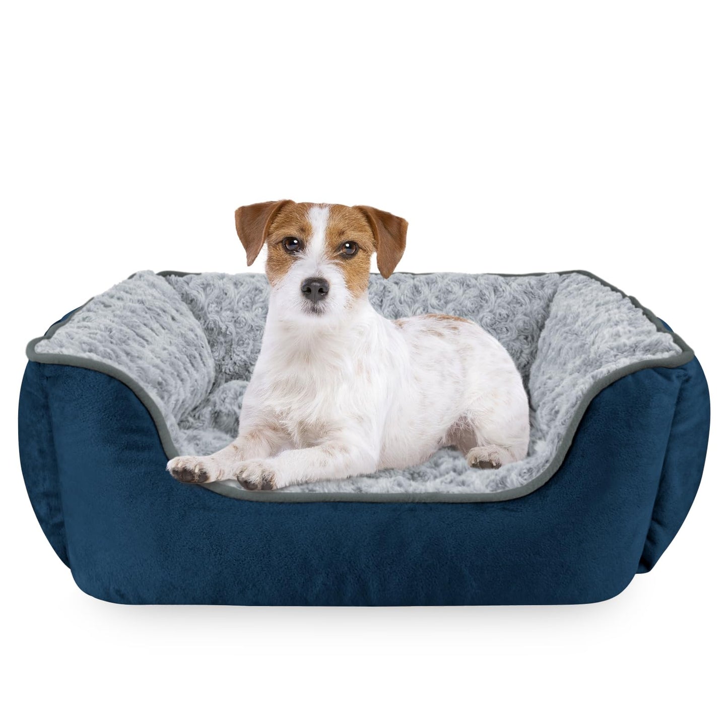 Human-Sized Faux Fur Pet Bed with Pillow Set