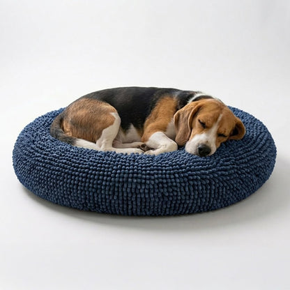 Plush Donut Pet Bed with Removable Cover