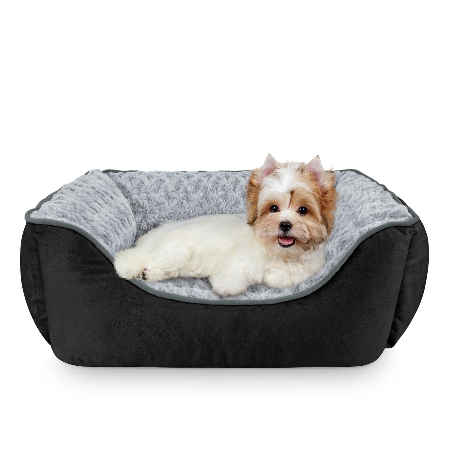 Human-Sized Faux Fur Pet Bed with Pillow Set