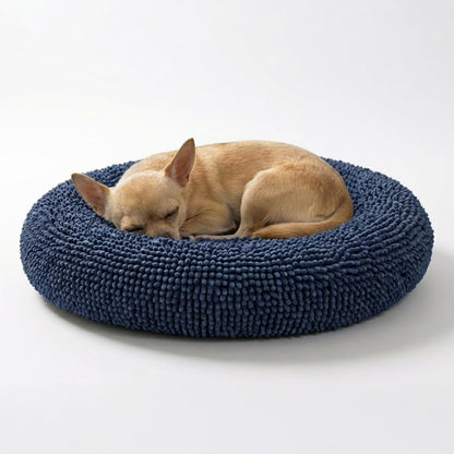 Plush Donut Pet Bed with Removable Cover