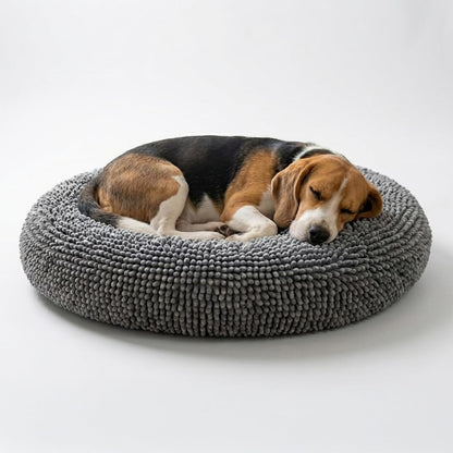Plush Donut Pet Bed with Removable Cover