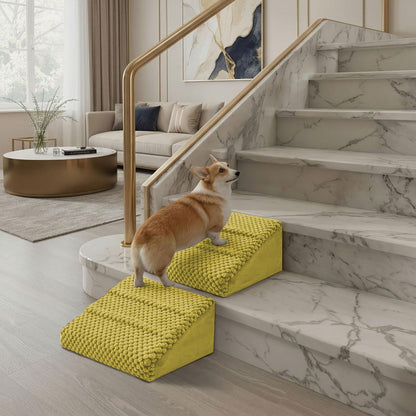 Anti-Slip Foam Pet Ramp Steps with Washable Cover