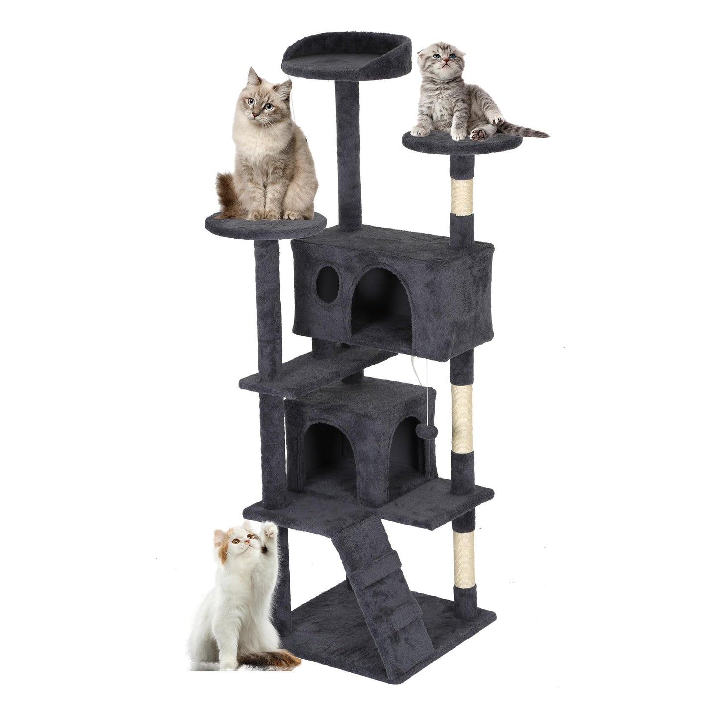 Multi-Level Cat Tree with Condo & Scratching Posts