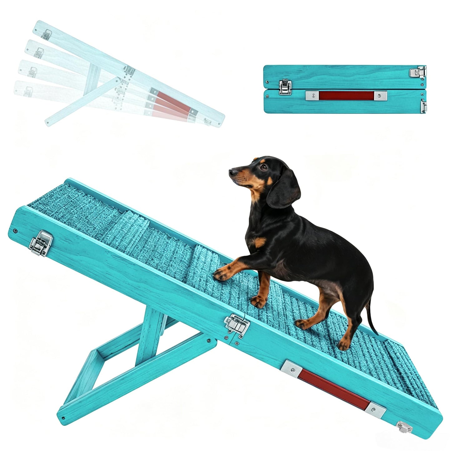 Foldable Adjustable Pet Ramp for Couch and Sofa