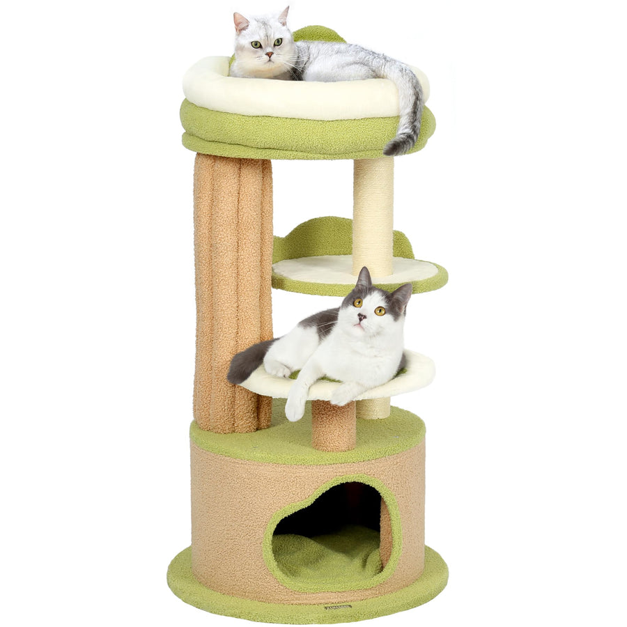 88-Inch Multi-Level Cat Tree with Condo & Perches