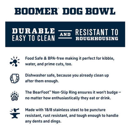 Stainless Steel Non-Slip Dog Bowl 64 oz