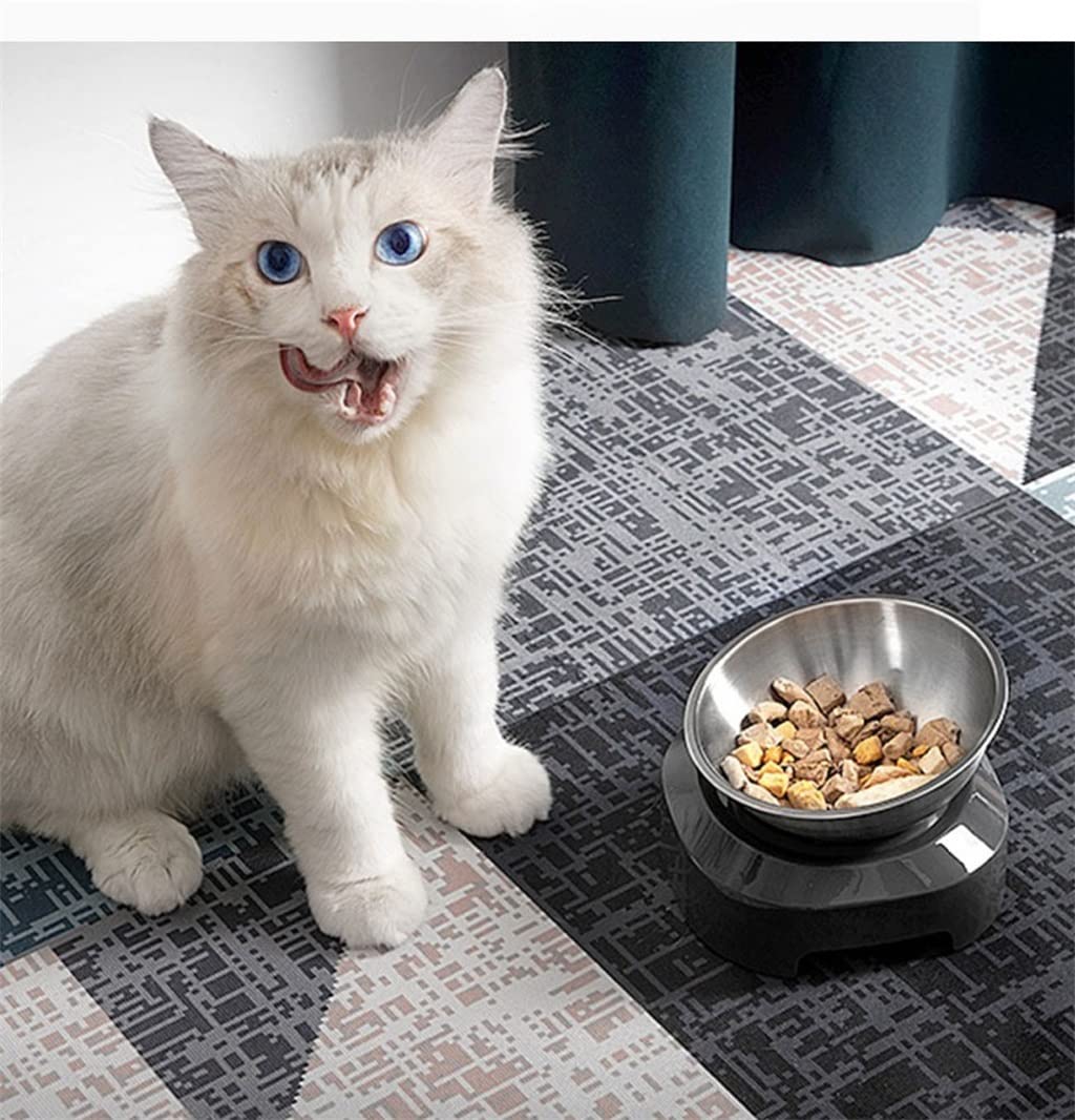 Adjustable Stainless Steel Pet Food & Water Bowl