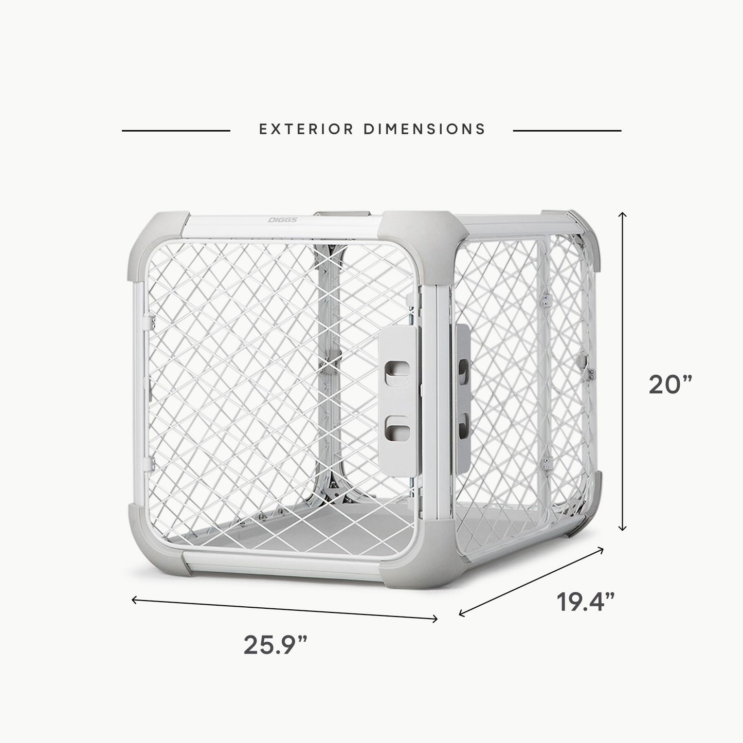 Modular Dog Crate with Removable Top Panel