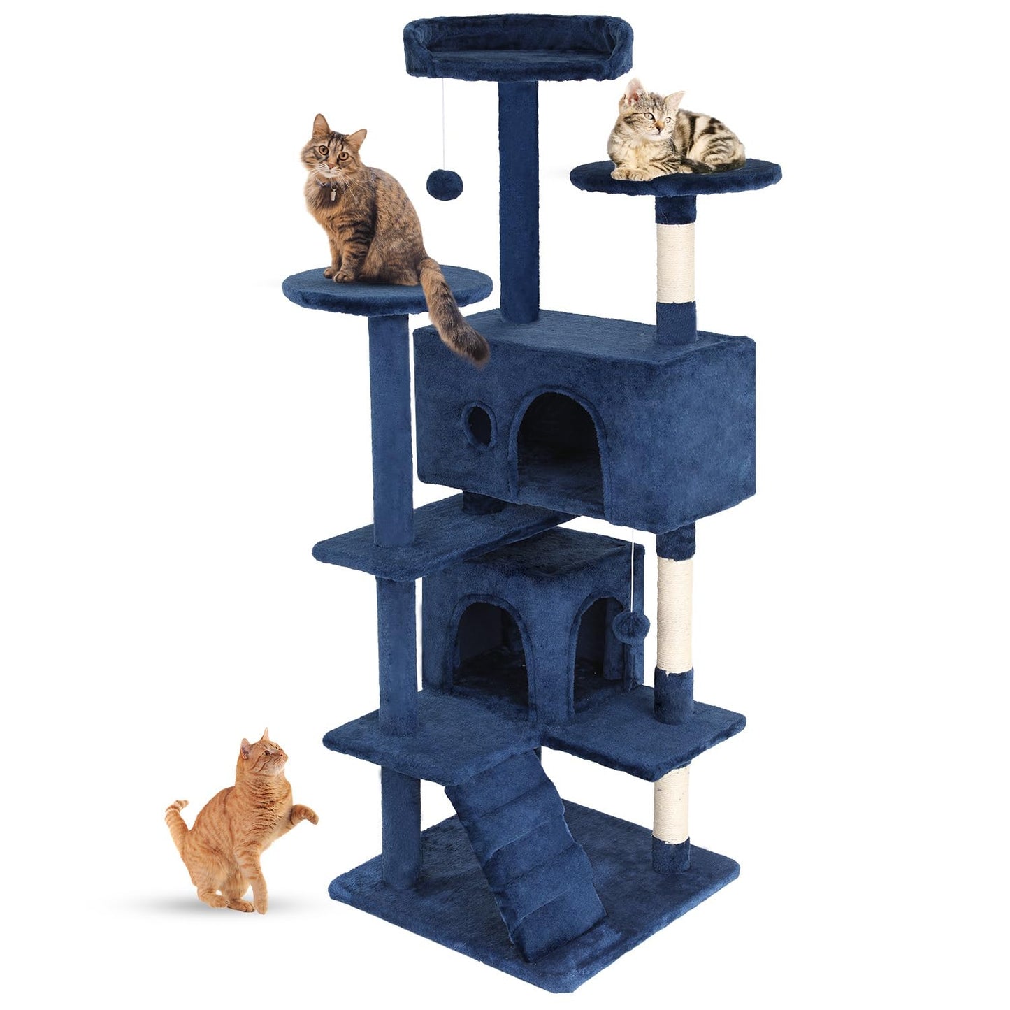 Multi-Level Cat Tree with Condo & Scratching Posts