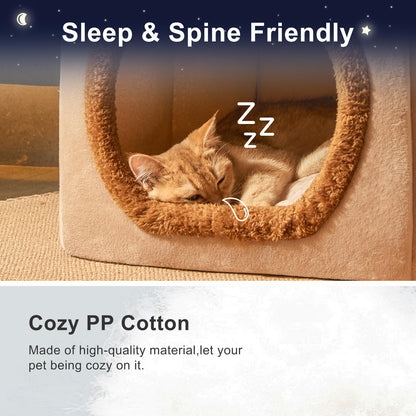 Indoor Pet Cave Bed for Small Dogs & Cats