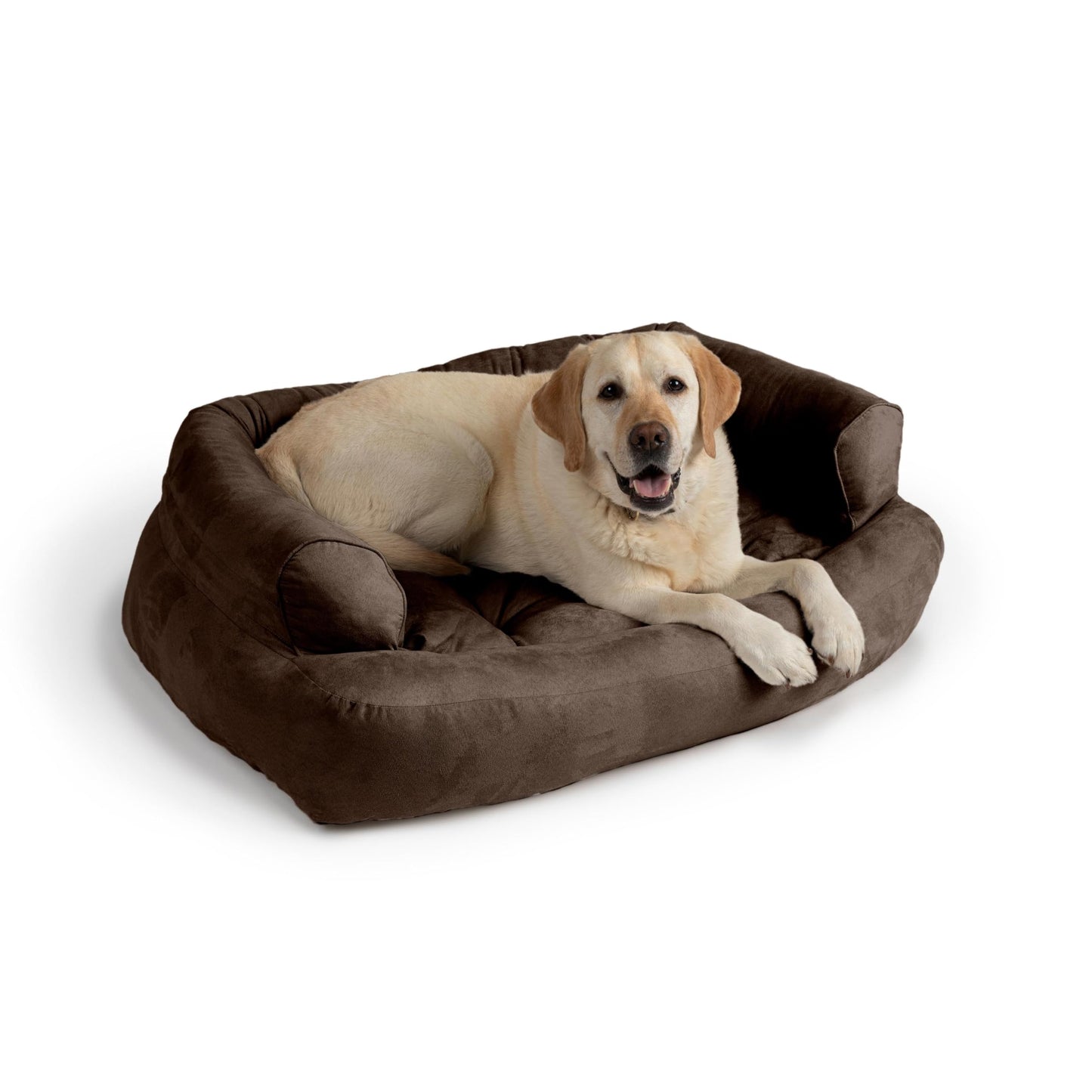 Snoozer Luxury Overstuffed Microsuede Pet Sofa
