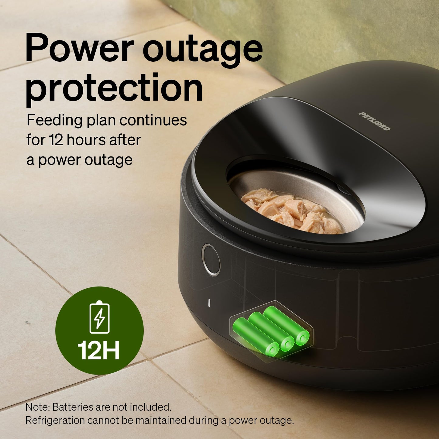Automatic Wet Food Feeder with Refrigerated Bowl