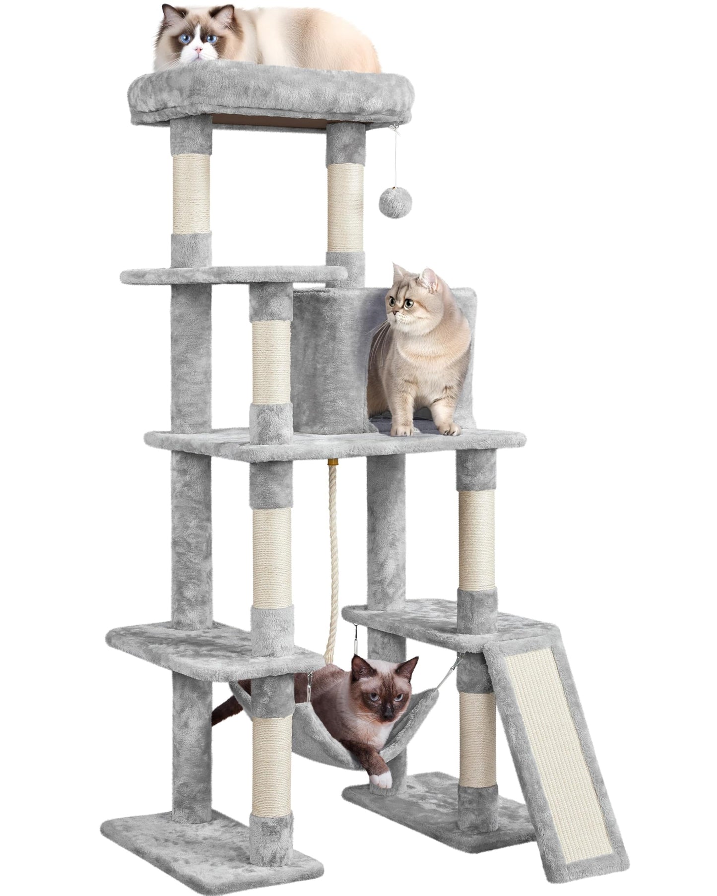 Multi-Level Cat Tree with Condo, Hammock & Perch