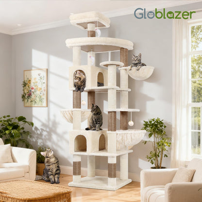 82-Inch Heavy-Duty Cat Tree with Condos & Perches