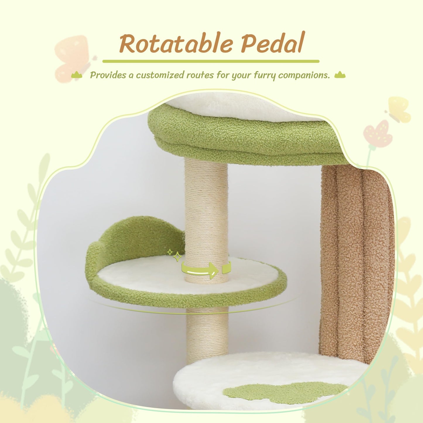 88-Inch Multi-Level Cat Tree with Condo & Perches