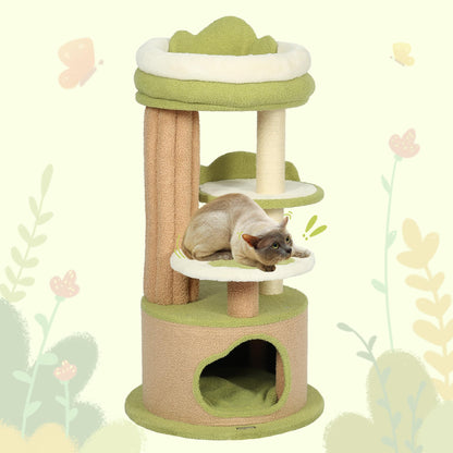 88-Inch Multi-Level Cat Tree with Condo & Perches