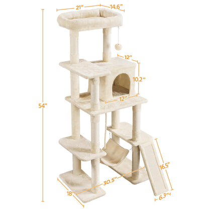 Multi-Level Cat Tree with Condo, Hammock & Perch