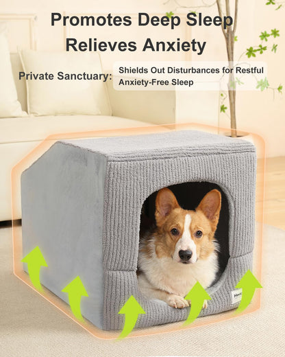 Orthopedic Indoor Pet House with Cushion Bed