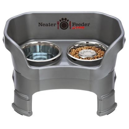 Adjustable Elevated Pet Bowl Set with Splash Guard