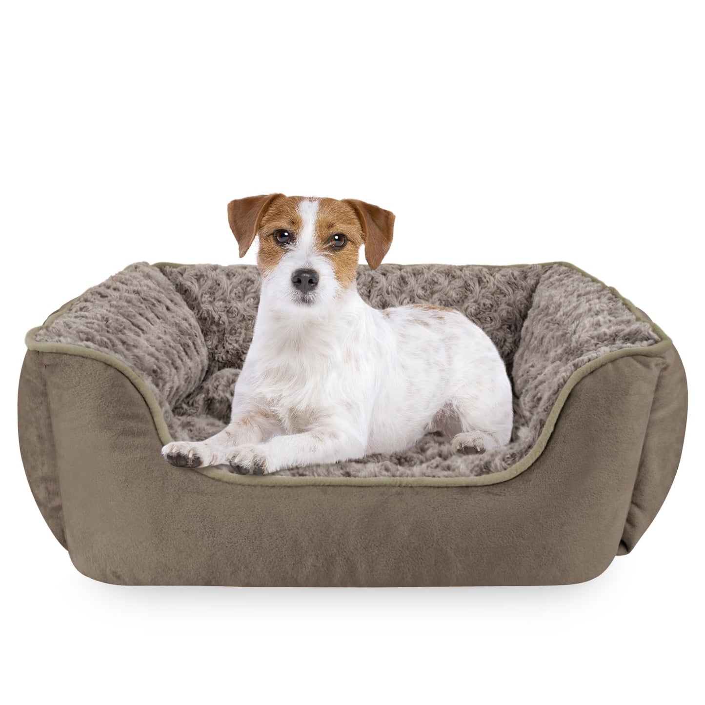 Human-Sized Faux Fur Pet Bed with Pillow Set