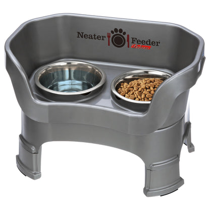 Adjustable Elevated Pet Bowl Set with Splash Guard